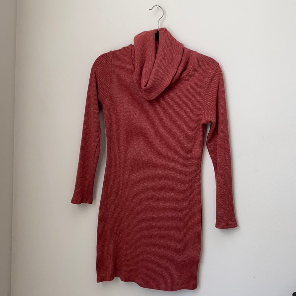 Turtleneck sweater dress
